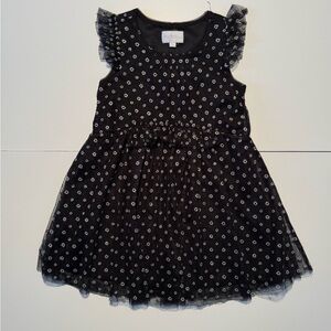 BCBGirls Black w/Silver Flower Party Dress